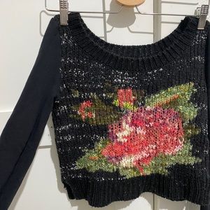 Free People Magic Rose Knit sweater